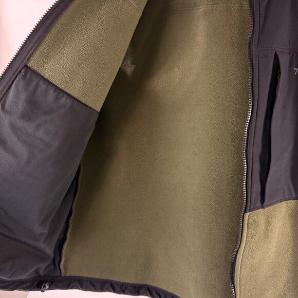 Columbia Mens M Titanium Interchange Full Zip Fleece Vest Blk/Grn - Picture 8 of 10